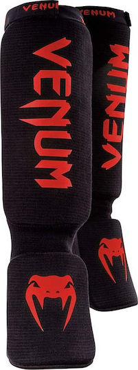 Venum Kontact Shin Guards Adults Black/Red