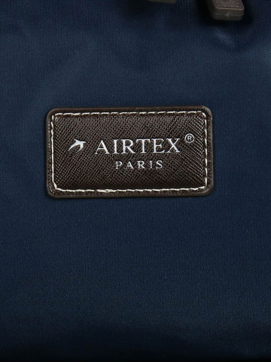 Airtex Paris Μεσαία Βαλίτσα Ταξιδίου Υφασμάτινη Navy Μπλε με 4 Ρόδες Ύψους 67εκ.