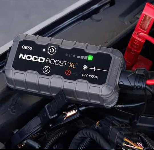 Noco GB50 Boost XL Portable Car Battery Jump Starter 1500A with Φακό / Power Bank / USB 12V