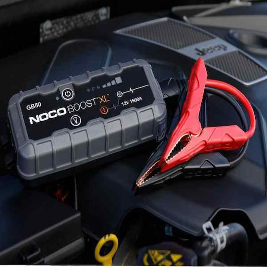 Noco GB50 Boost XL Portable Car Battery Jump Starter 1500A with Φακό / Power Bank / USB 12V