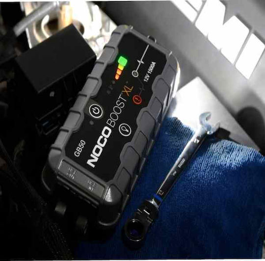 Noco GB50 Boost XL Portable Car Battery Jump Starter 1500A with Φακό / Power Bank / USB 12V