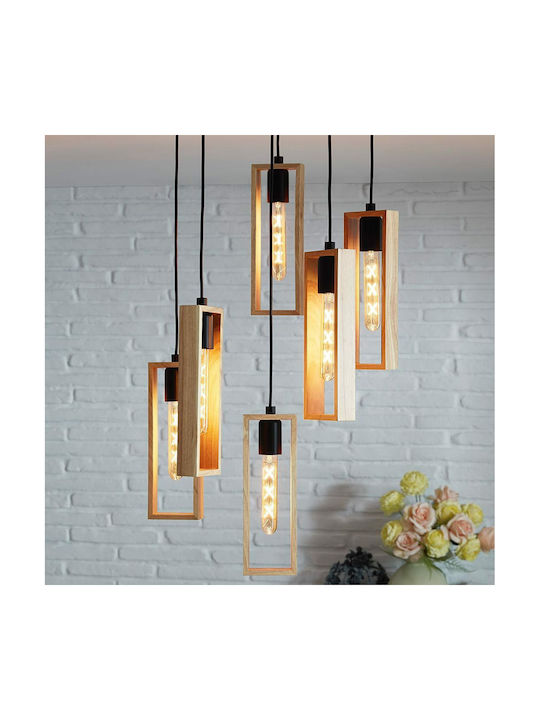 Eglo Littleton Висящо Осветително Тяло Черен с Цокъл E27 11x10x110см.