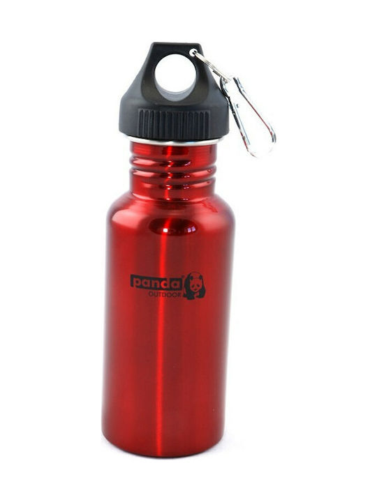 Panda Sticla de apa Din aluminiu 500ml Roșu Panda Sticla de apa Din aluminiu 500ml Roșu