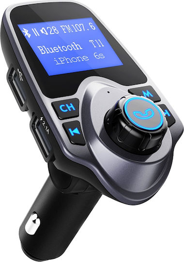 FM Transmitter Autovehicul T11 cu Bluetooth