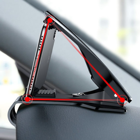 Baseus Big Mouth Car Mount Βάση Κινητού Αυτοκινήτου 3.5" - 7" με Κλιπ-Μανταλάκι Μαύρη