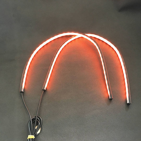 Εύκαμπτος σωλήνας RGB LED 60cm 2τμχ