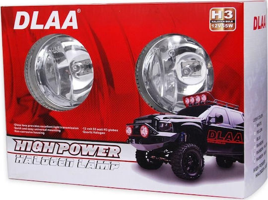 Autoline Angel Eye H3 Round Foglights Car LED Universal 12V 55W 9cm 2pcs