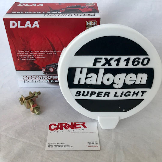 Auto Gs FΧ-160 Στρογγυλός Προβολέας Αυτοκινήτου Universal 12V 55W 18cm 1τμχ