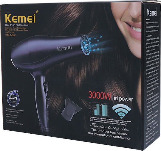 Kemei Travel Hair Dryer 3000W KM-5805
