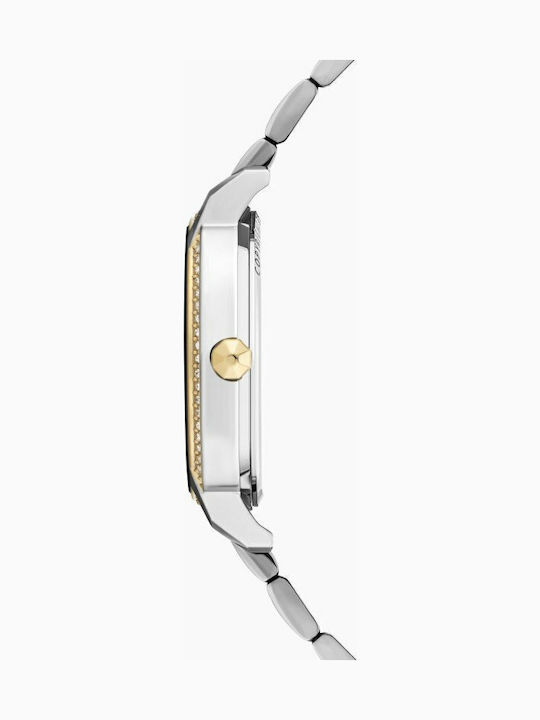Police Nadu Ceas Dama 34mm Cronograf Baterie Cu Brățară Auriu Oțel Inoxidabil