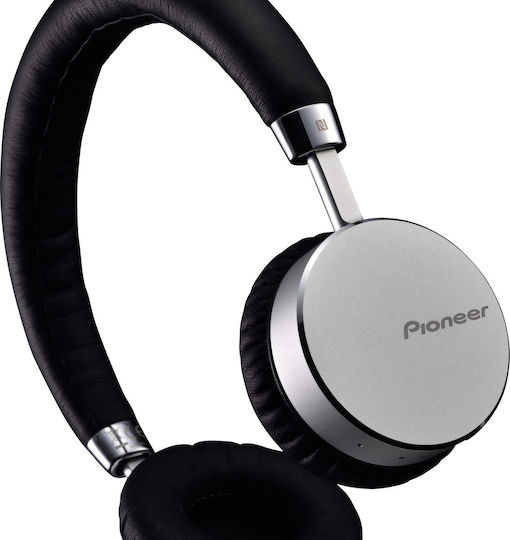 Pioneer SE-MJ561BT Bluetooth Wireless On Ear Headphones with 15 hours of Operation Silver