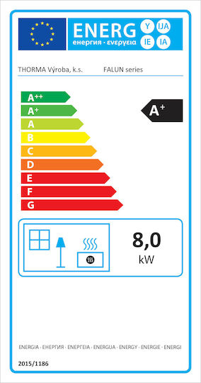 Thorma Falun II Κεραμική Ξυλόσομπα 8kW Μπεζ