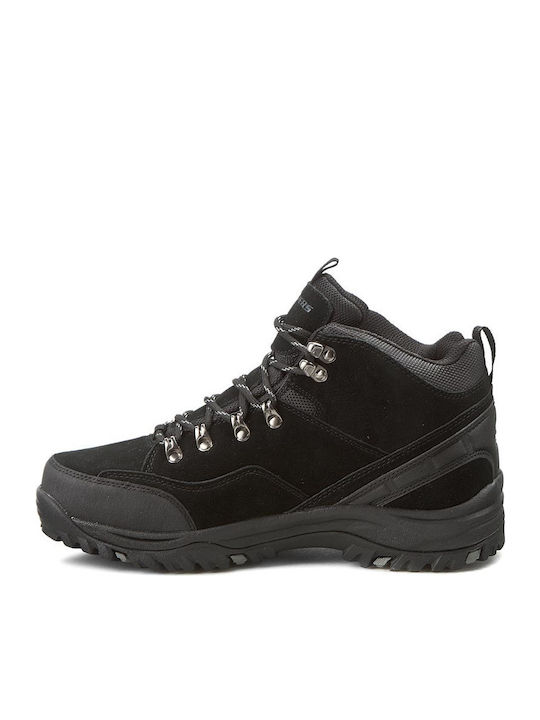 Skechers Relaxed Fit Relment Pelmo Men's Hiking Boots Waterproof with Gore-Tex Membrane Black