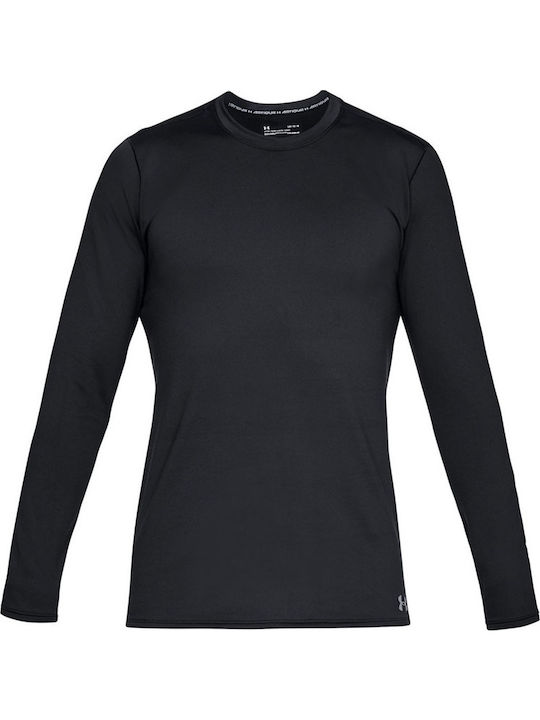 Under Armour ColdGear Fitted Crew Ισοθερμική Μπλούζα Μαύρη Under Armour ColdGear Fitted Crew Ισοθερμική Μπλούζα Μαύρη
