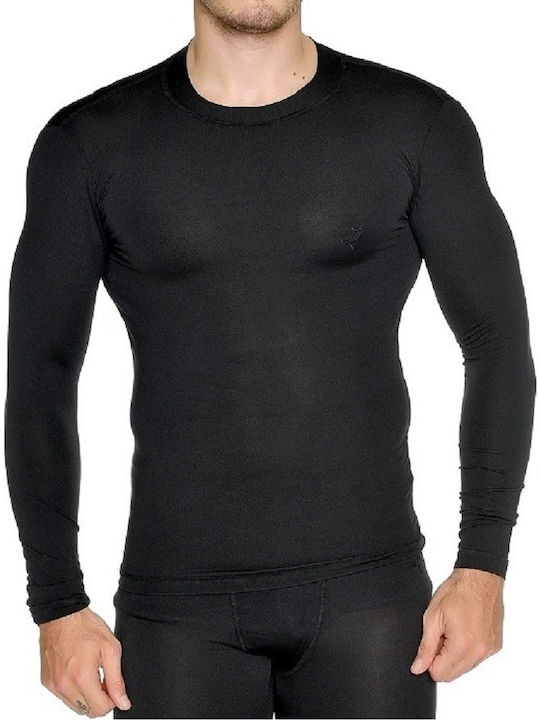 Target M20/73360 M20/73360-10 Bluza termica pentru barbati cu maneci lungi Negru