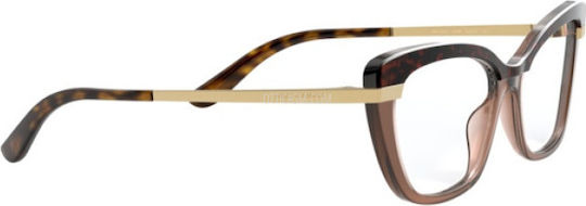 Dolce & Gabbana Women's Butterfly Brown Tortoise Prescription Eyeglass Frames DG3325 3256
