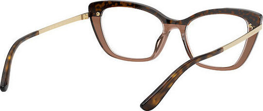 Dolce & Gabbana Women's Butterfly Brown Tortoise Prescription Eyeglass Frames DG3325 3256