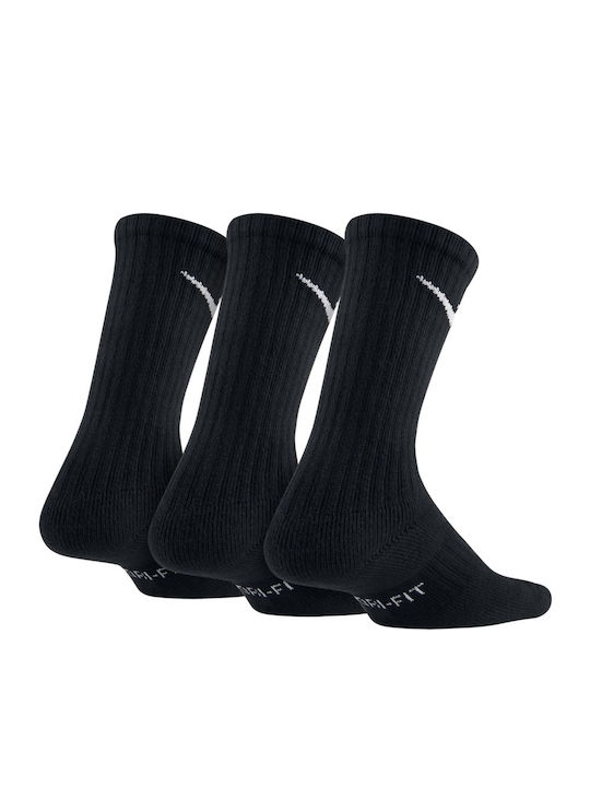 Nike Αθλητικές Παιδικές Κάλτσες Μακριές για Αγόρι Μαύρες 3 Ζευγάρια