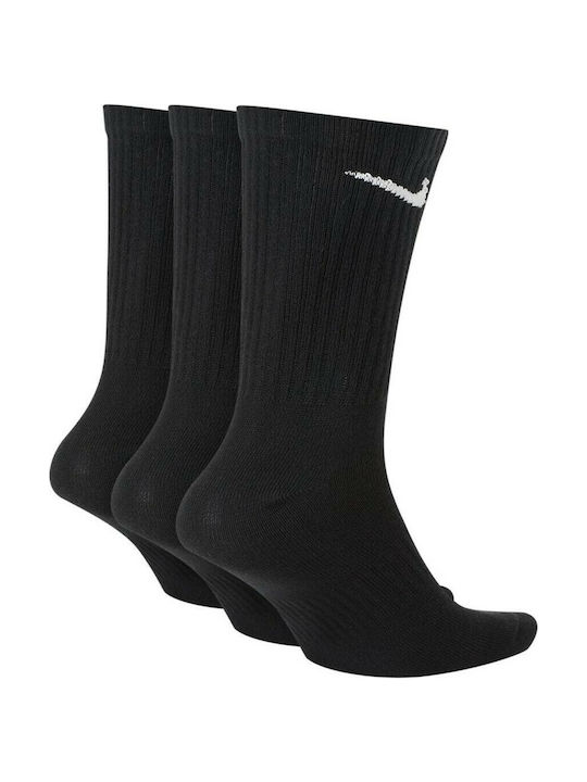 Nike Everyday Lightweight Αθλητικές Κάλτσες Μαύρες 3 Ζεύγη