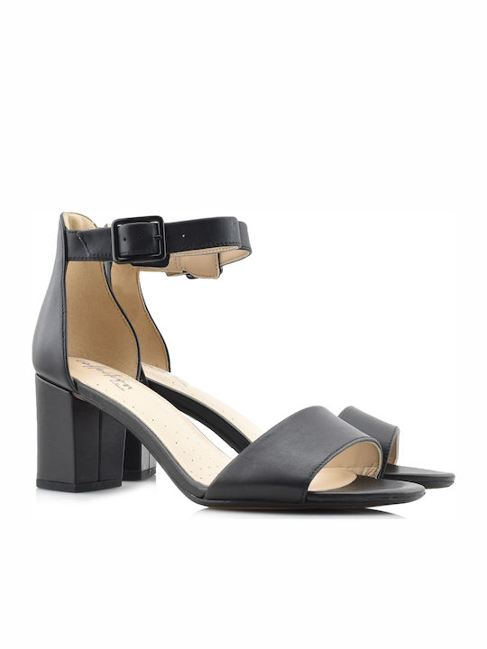 Deva Mae Leather Sandals Anatomic Black