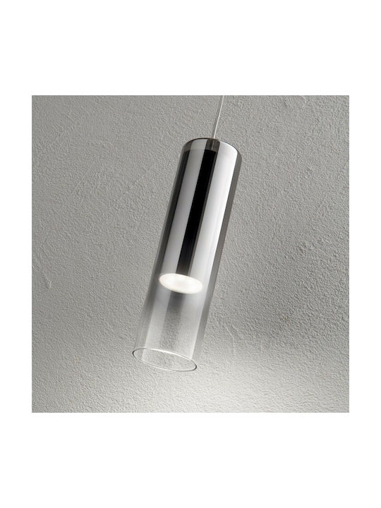 Ideal Lux Look Pendant Light Single-Light for Socket GU10 Silver