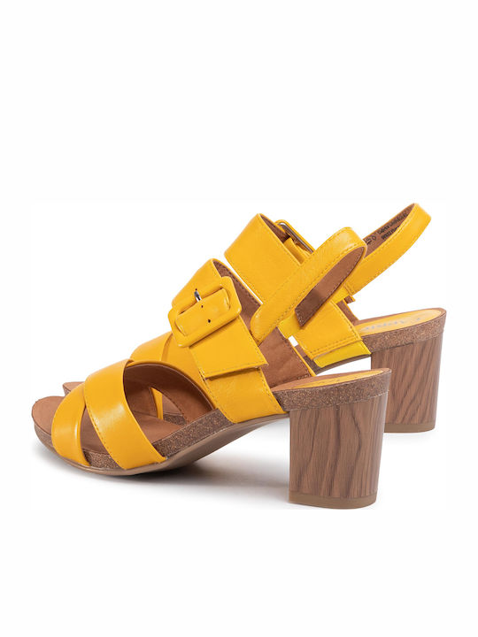 Leather Sandals Anatomic Yellow