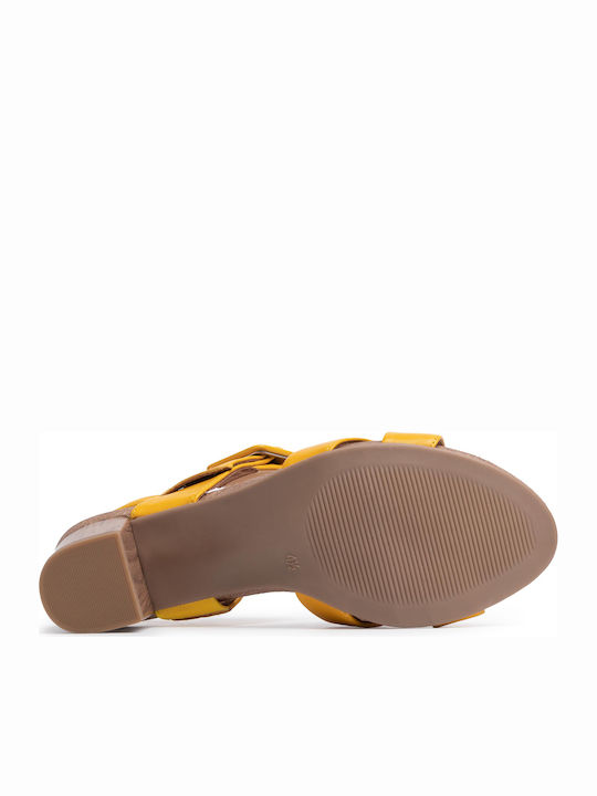 Leather Sandals Anatomic Yellow