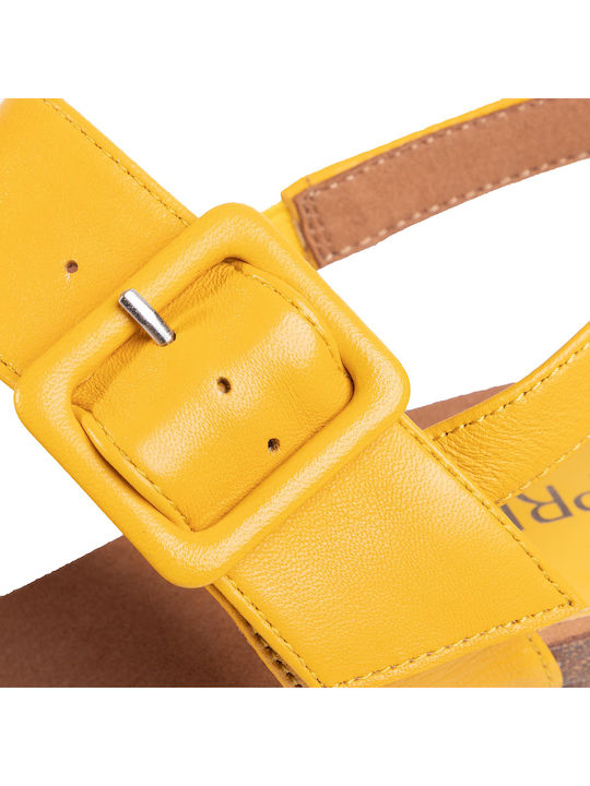 Leather Sandals Anatomic Yellow