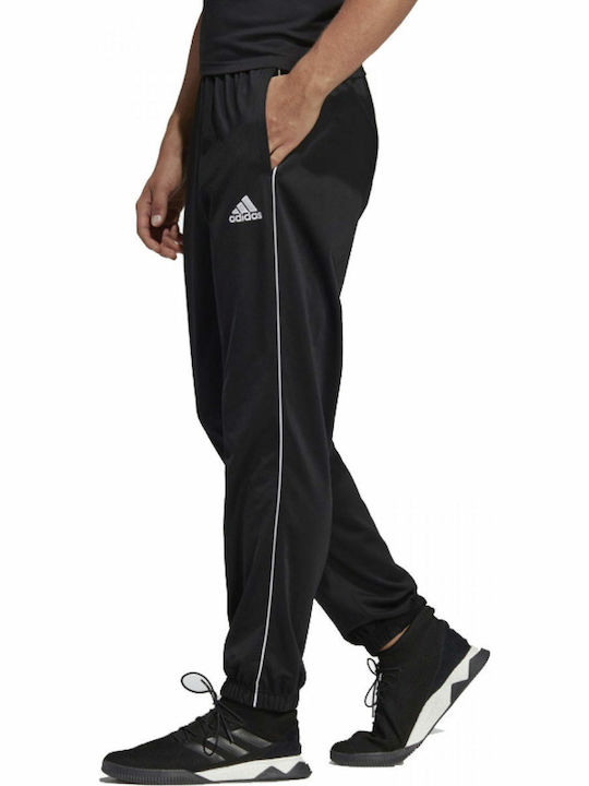Adidas Core 18 Παντελόνι Φόρμας με Λάστιχο Μαύρο