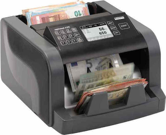 Ratiotec Rapidcount S575 Money Counter with Mixed Counting Capability and Speed 1200 Banknotes per Minute