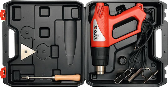 Yato YT-82293 Πιστόλι Θερμού Αέρα 2000W με Ρύθμιση Θερμοκρασίας εως και 550°C