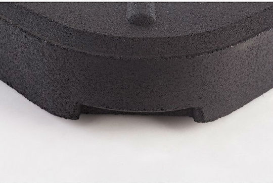 Bizzotto Gary Schirmständer aus Metall in Schwarz Farbe 47x47x6.6cm