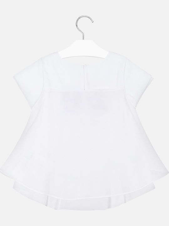 Mayoral Kids Shirt Short Sleeve White