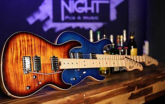 Cort G290 FAT Elektrische Gitarre Stratocaster mit HH Tonabnehmerkonfiguration Antique Violin Burst