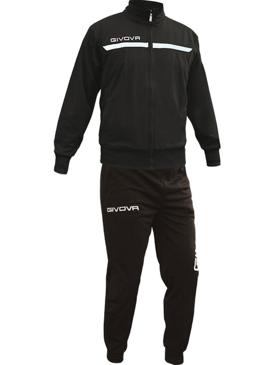 Tuta One Football Tracksuit Glossy with Elastic Black
