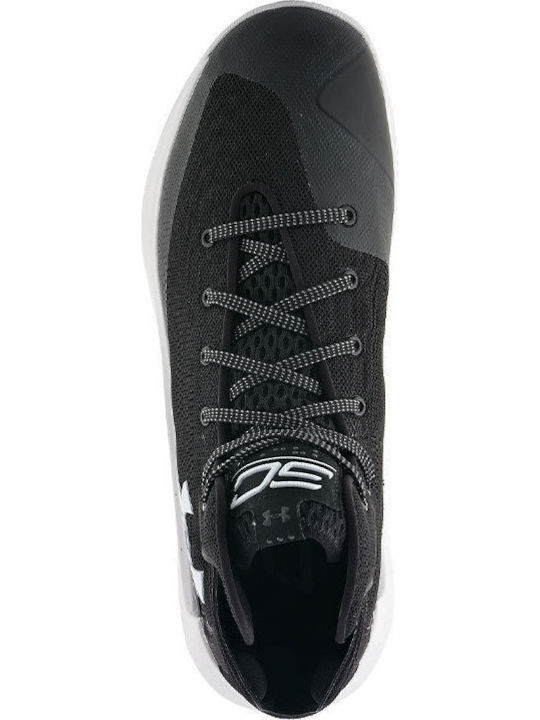 SC 3Zero inalti Pantofi de baschet Negru / Alb