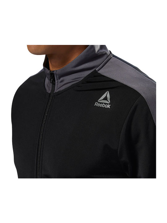 Tricot Tracksuit Set Trening Lucios Negru
