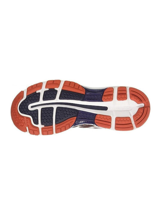 Gel-Nimbus 19 Herren Sportschuhe Laufen Peacoat / Red Clay