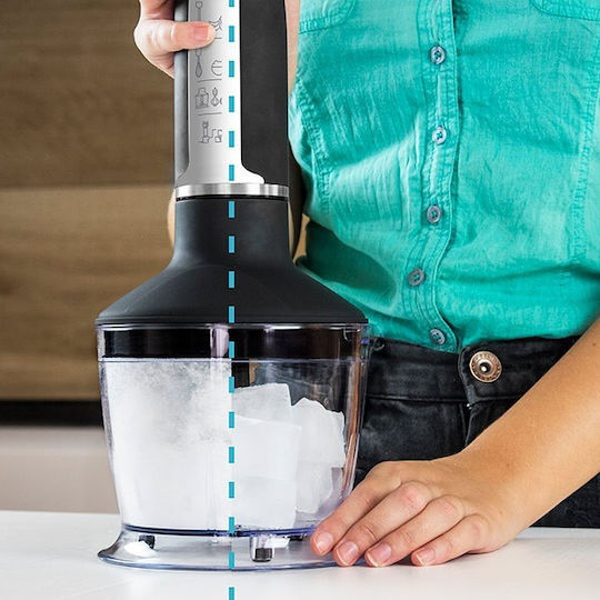 Cecotec PowerGear 1500 Pro 04065 Blender de mână cu tijă din oțel inoxidabil 1500W Negru