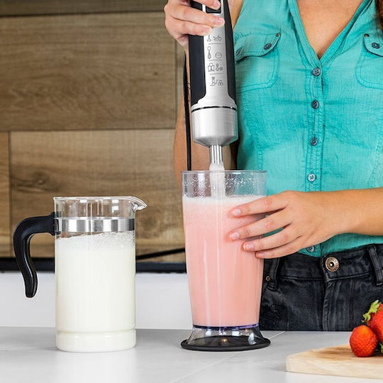Cecotec PowerGear 1500 Pro 04065 Blender de mână cu tijă din oțel inoxidabil 1500W Negru