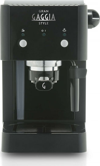 Gaggia Gran Style S Μηχανή Espresso 950W Πίεσης 15bar Μαύρη