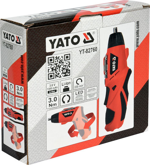 Yato YT-82760 Κατσαβίδι Μπαταρίας 3.6V 1x1.3Ah