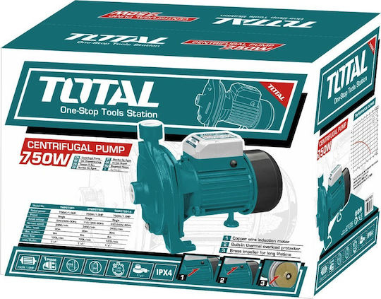 Total Electric Surface Water Pump Centrifugal 1hp Single-Phase