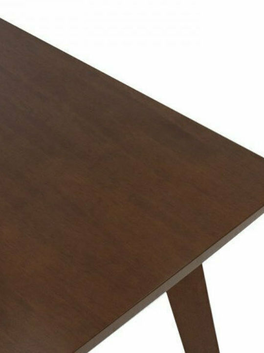 Benson Table Kitchen Wooden Walnut 120x75x75cm