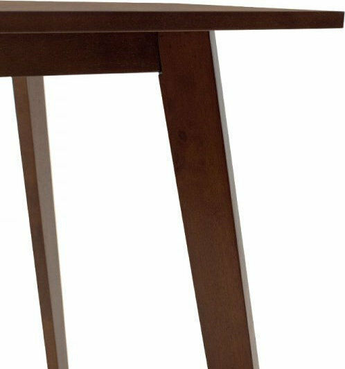 Benson Table Kitchen Wooden Walnut 80x80x75cm