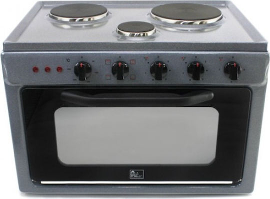 Pitsilos M3DG/GN Electric Countertop Oven 42lt with 3 Burners