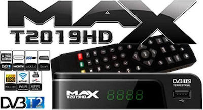 MAX 2019 HD DVB-T2 Digital Receiver Mpeg-4 Full HD (1080p) with PVR (Record to USB) SCART / HDMI / USB