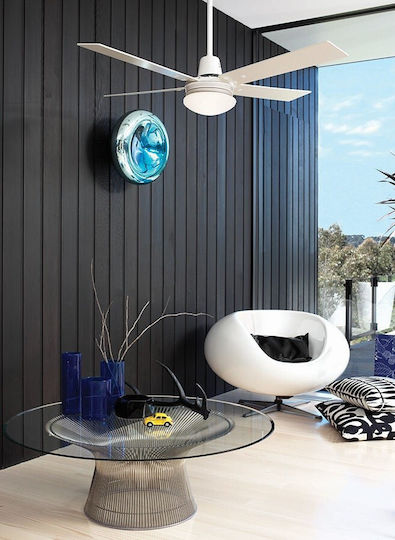 Lucci Air Airfusion Quest II Ceiling Fan 122cm with Light and Remote Control White