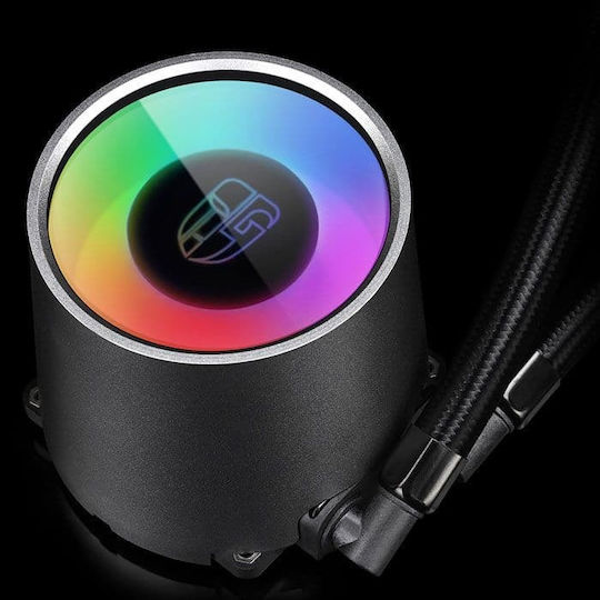 Deepcool Castle 240 RGB Υδρόψυξη Επεξεργαστή Διπλού Ανεμιστήρα 120mm για Socket AM4