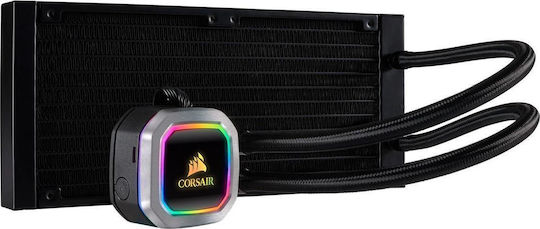Corsair Hydro Series H100i RGB Platinum Υδρόψυξη Επεξεργαστή Διπλού Ανεμιστήρα 120mm για Socket AM4/115x